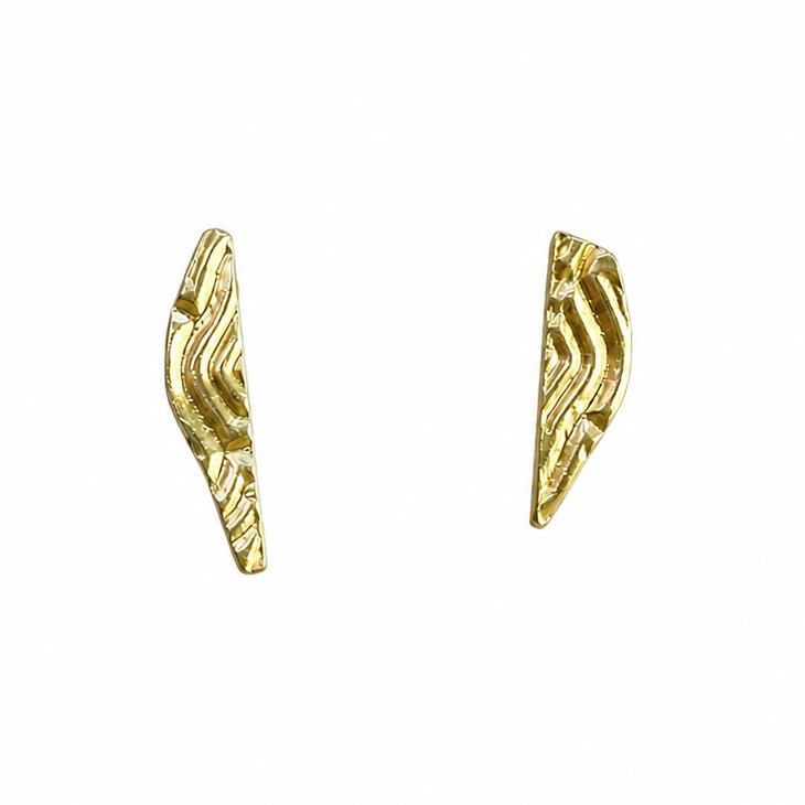 Gold Realm Stud Earrings