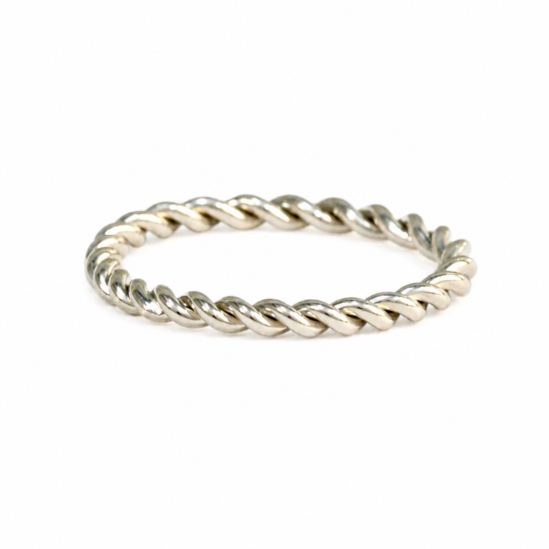 White Gold Entwined Ring