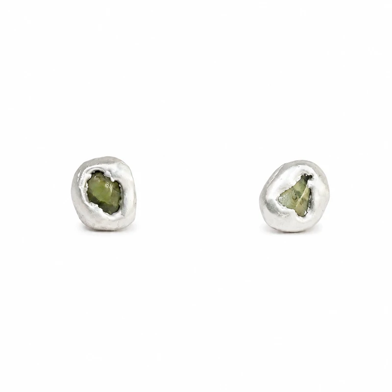 Flourish Australian Sapphire Stud Earrings