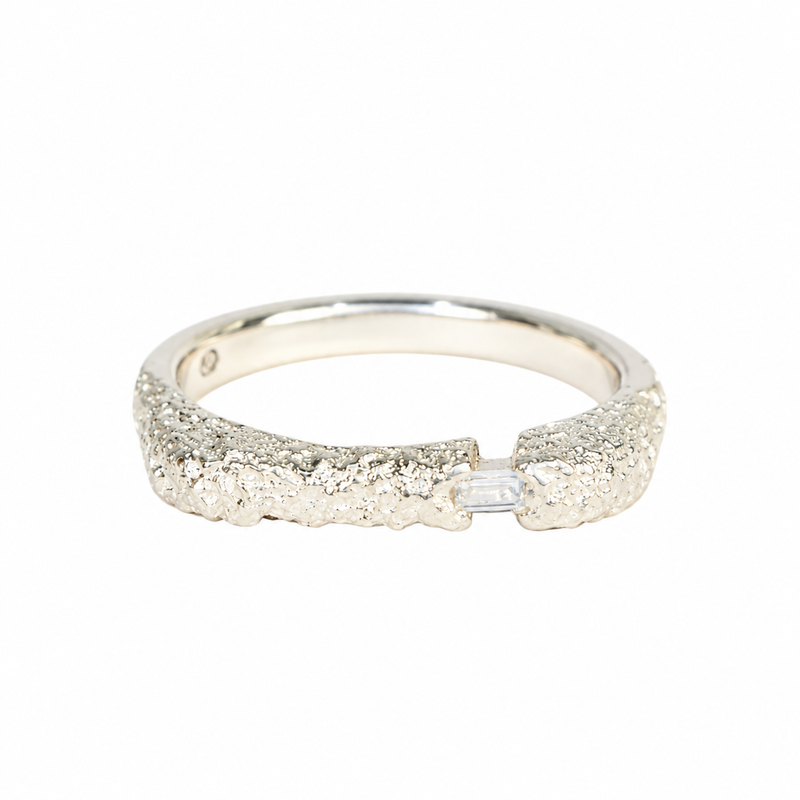 Silver Montes Ridge Diamond Ring