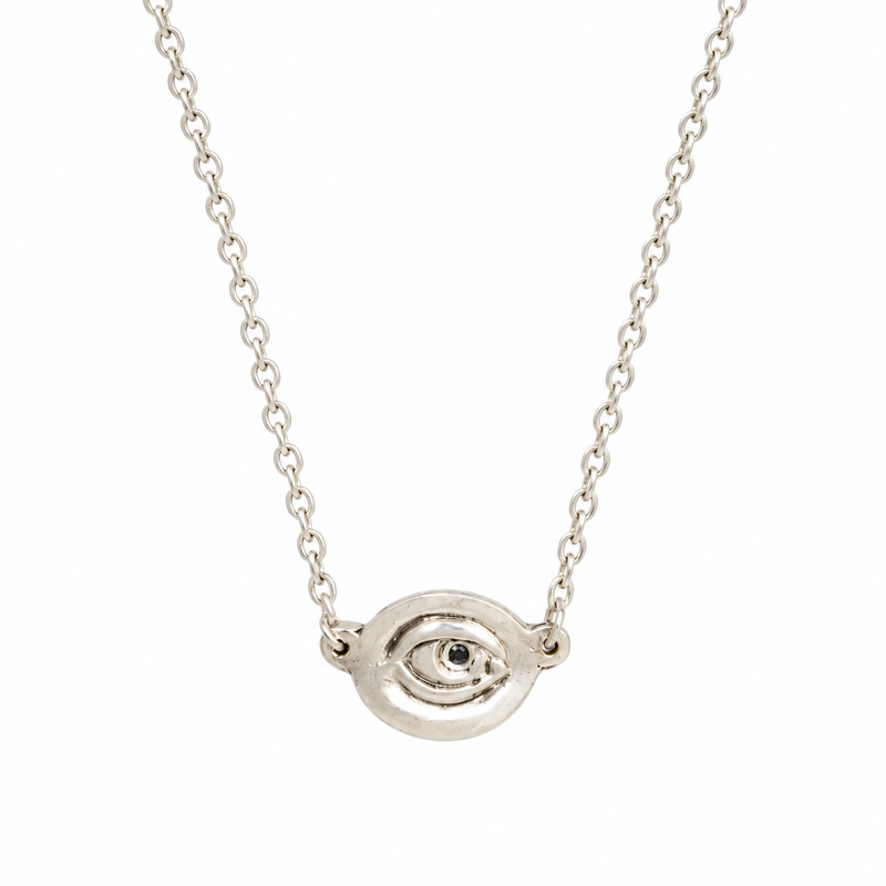 Sapphire Not-So-Evil Eye Necklace