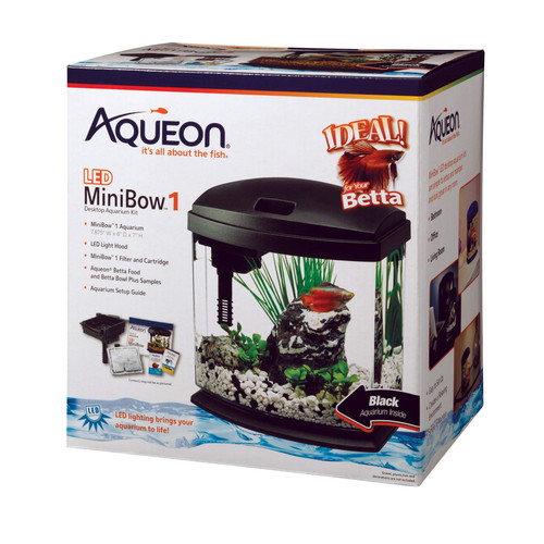 Aqueon LED MiniBow 1 - Black