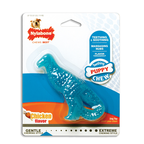 Puppy Dental Dinosaur Chew Toy for Teething Puppies