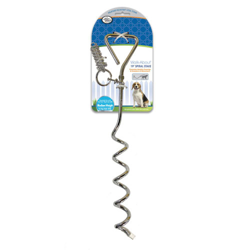 Walk-About® Spiral Tie-Out Stake