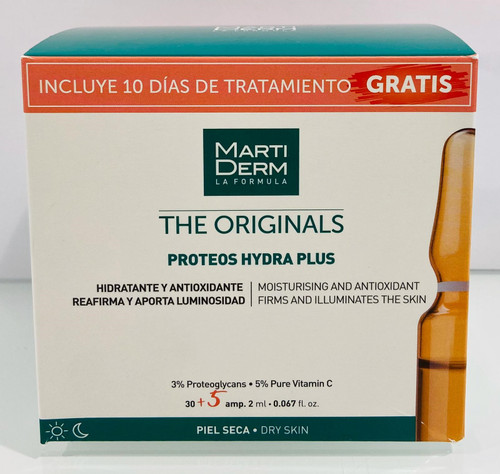 Martiderm proteos hydra plus 30 ampollas + 10 días de tratamiento gratis