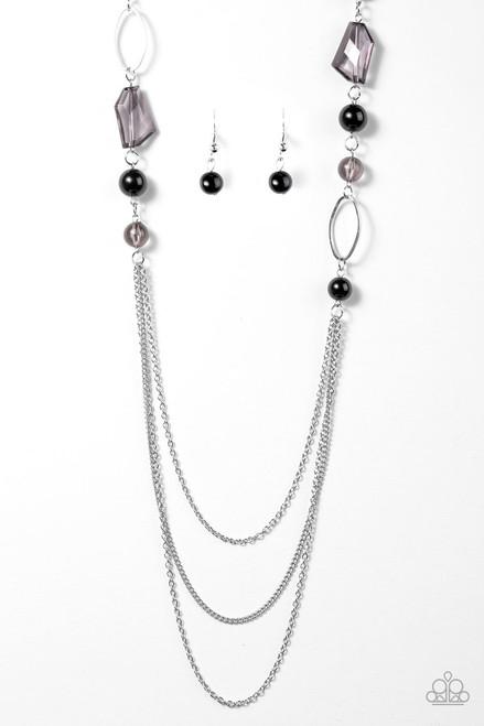 Jewel Jackpot - Black Necklace