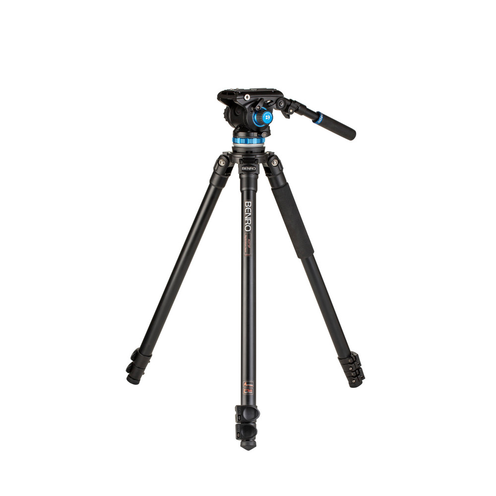 A373F Series 3 AL Video Tripod & S6PRO Head - 75mm Half Ball Adapter, 3 Leg Sections, Flip Lock Leg Release A373F Series 3 AL Video Tripod & S6PRO Head - 75mm Half Ball Adapter, 3 Leg Sections, Flip Lock Leg Release