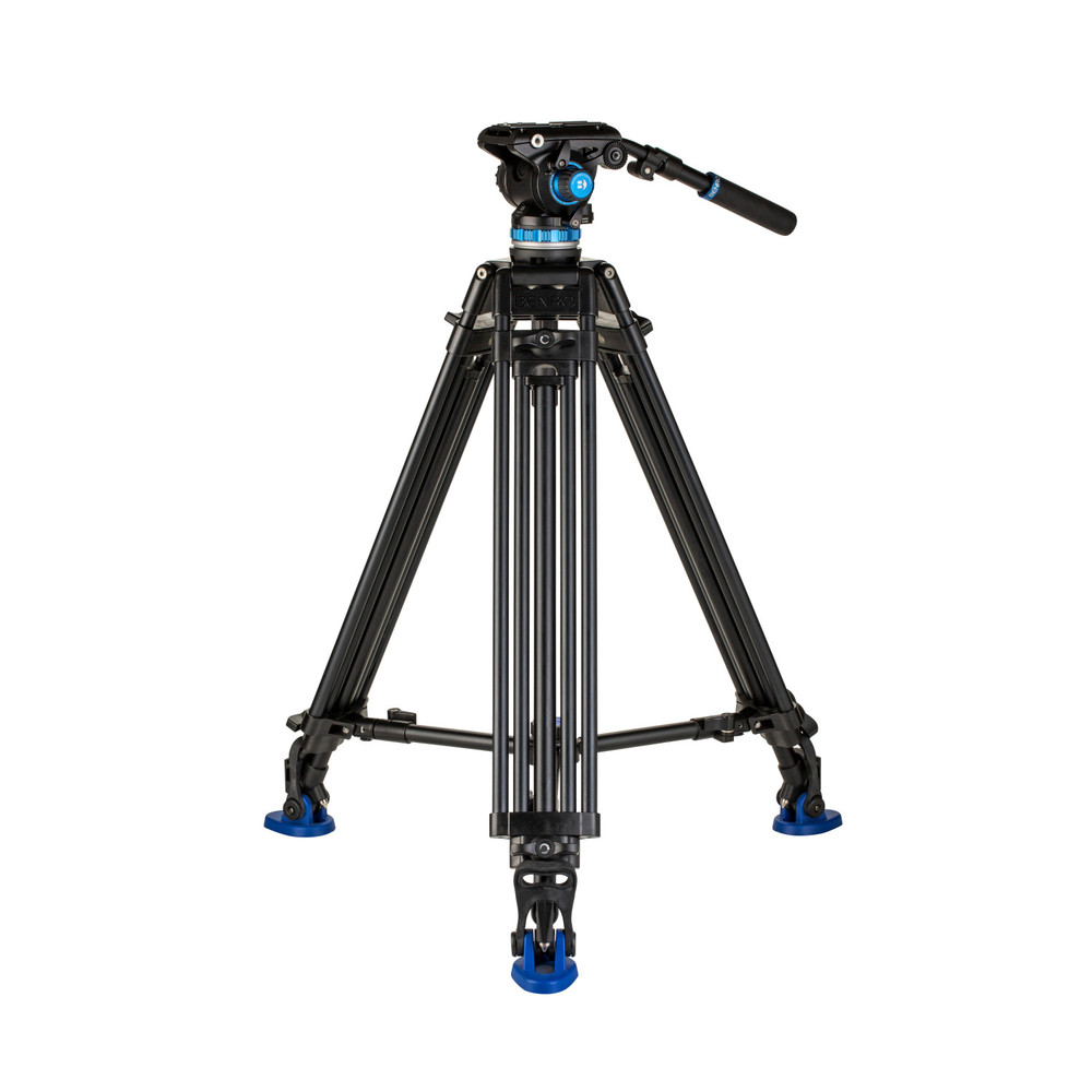 A573T Dual-Tube Aluminium Video Tripod & S6PRO Head-75mm Half Ball Adapter, 3 Leg Sections. Twist Lock A573T Dual-Tube Aluminium Video Tripod & S6PRO Head-75mm Half Ball Adapter, 3 Leg Sections. Twist Lock