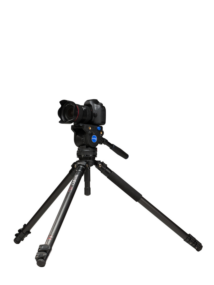 C373F Series 3 CF Video Tripod & BV4H Head - 3 Leg Sections, Flip Lock Leg Release