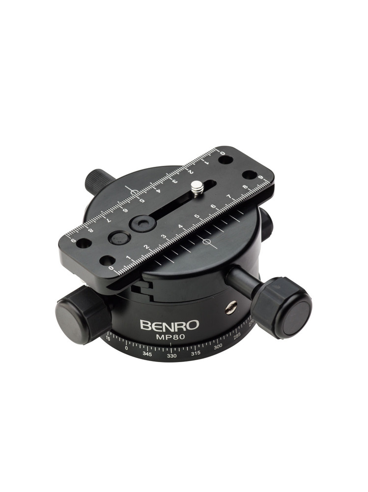 MP80 Geared Macro Head 80mm Base with Arca Swiss Style Quick Release.