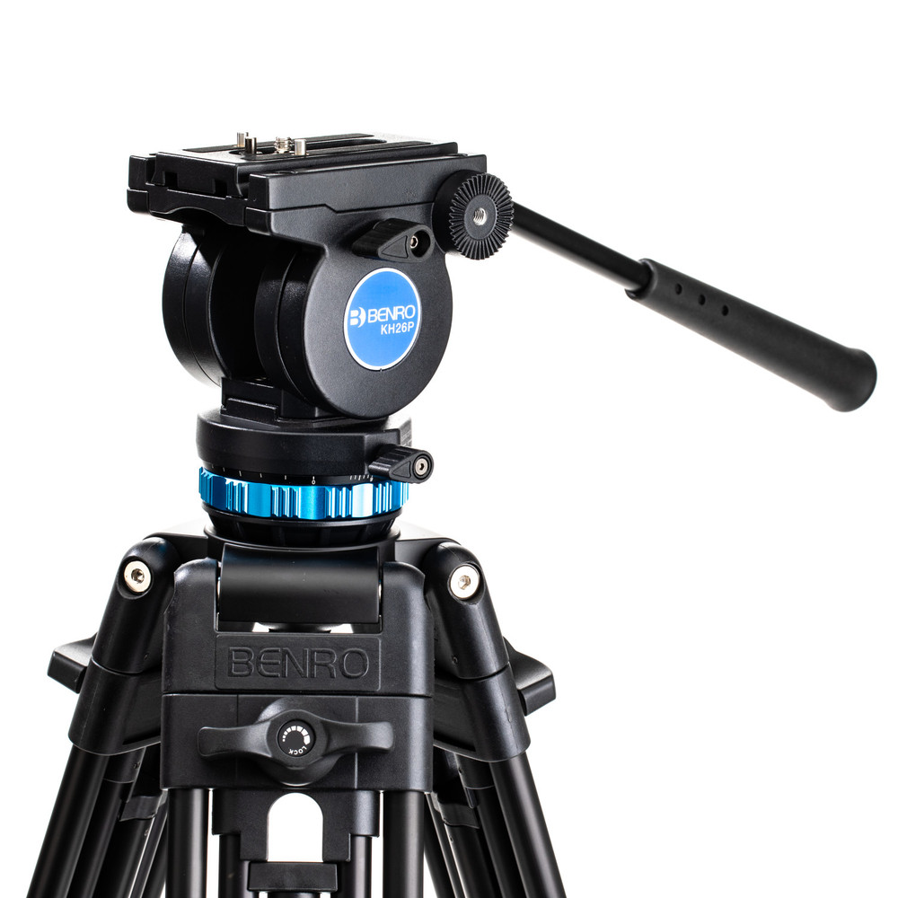KH26P Video Tripod with Head, Aluminum