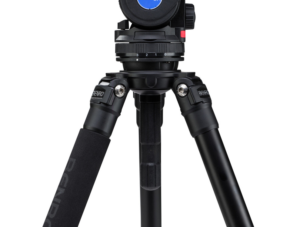 C373F Series 3 CF Video Tripod & BV6H Head - 3 Leg Sections, Flip Lock Leg Release