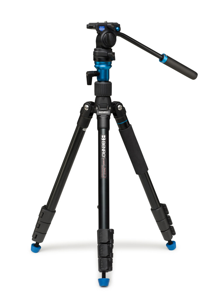 Aero2  Travel Angel Video Tripod Kit - A1883F with Leveling Column and S2C Head