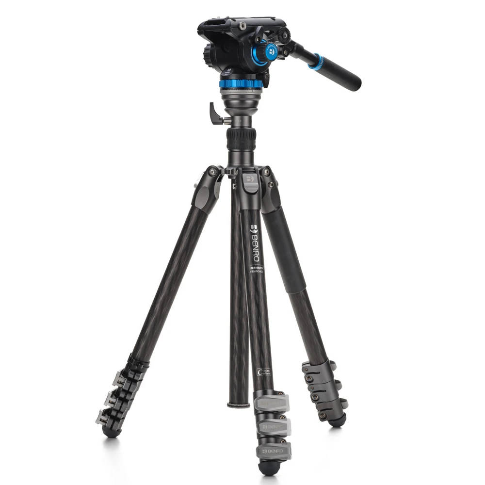 FRHN34CFS6PRO
Benro Rhino CF 3 Series, 4 Section Tripod/Monopod FRHN34C with Flip Locks and S6PRO Video Head
