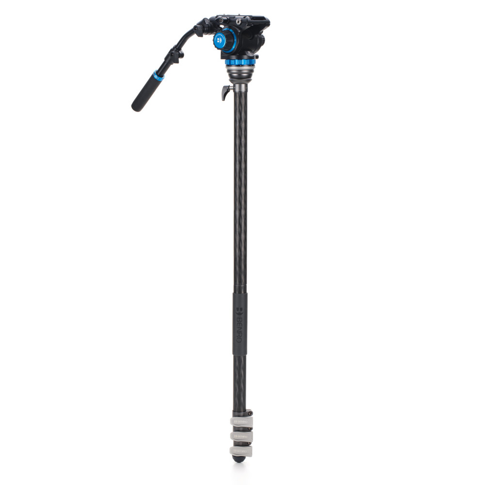 FRHN34CFS6PRO
Benro Rhino CF 3 Series, 4 Section Tripod/Monopod FRHN34C with Flip Locks and S6PRO Video Head
