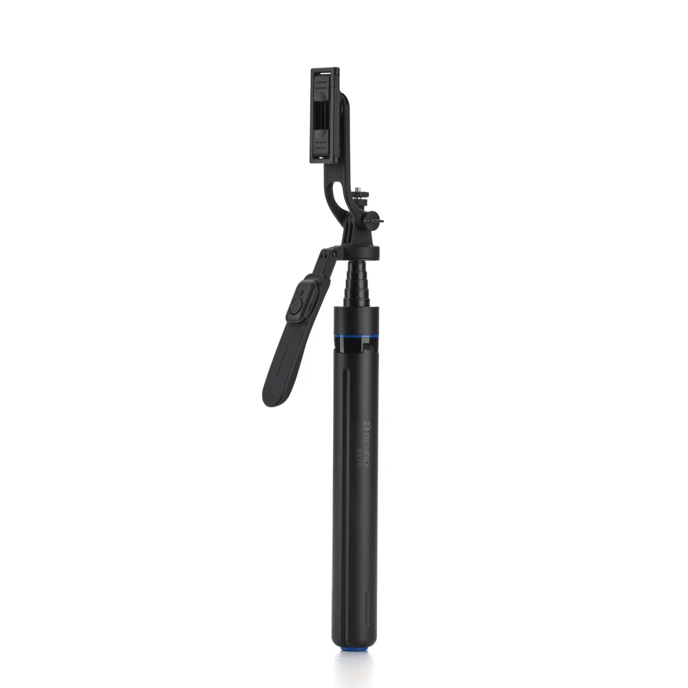 Benro Mini Tripod and Selfie Stick with Bluetooth Remote for Smartphones - Black (BK70)