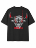 playera oversize negra, playera heavyweight 340g, playera de algodon pesada, playera premium streetwear, playera negra de toro, playera bulls bordada, playera 100 algodon premium, playera streetwear mexico, playera bordado rojo, playera corte oversize hombre, playera de alta calidad 340g, ropa urbana premium, playera con bordado tridimensional, streetwear de lujo, t-shirt oversize negra, BULLS, CHICAGO