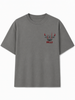 playera oversize gris, playera heavyweight 340g gris, playera de algodon pesada, playera gris premium streetwear, playera gris de toro, playera bulls bordado rojo, playera de alta calidad gris, streetwear premium mexico, playera 100 algodon premium, playera con bordado tridimensional, ropa urbana premium gris, t-shirt oversize de lujo, playera de hombros caidos gris, chicago