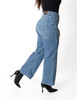 jean wide leg crop mujer, pantalon mezclilla tiro alto dama, jeans pierna ancha al tobillo, pantalon mezclilla azul medio dama, jeans wide leg cropped mujer, pantalon denim tiro alto, jeans sherman morgan mujer, pantalon mezclilla corto ancho, jeans corte ancho azul medio, pantalon casual mezclilla dama