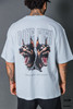 PLAYERA OVERSIZE DOBERMAN BLANCO BONDOB