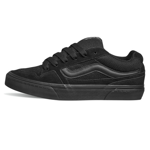 tenis vans caldrone negro, vans vn000cxzbka, tenis vans completamente negros, tenis casuales vans hombre, tenis urbanos vans negros, tenis de skate robustos vans, zapatillas vans caldrone all black, tenis vans negros de piel, calzado original vans para hombre, tenis comodos acolchados vans, calzado casual streetwear negro