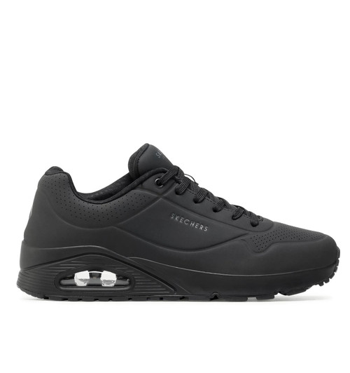 tenis skechers uno stand on air 52458 bbk, skechers 52458 bbk negro, tenis skechers uno hombre, skechers uno triple black, tenis skechers con camara de aire, skechers air cooled memory foam, tenis casuales skechers negro, sneakers skechers uno 52458, tenis skechers de durabuck, calzado urbano skechers hombre, tenis skechers uno stand on air originales