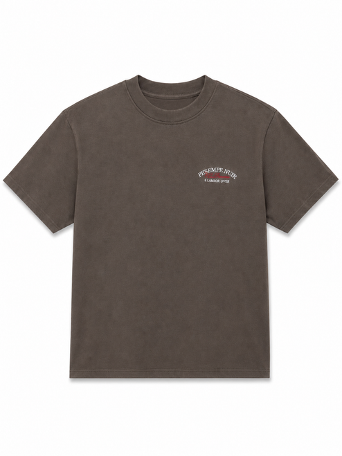 playera oversize hombre, playera premium streetwear, playera 100% algodon heavyweight, playera gris carbono hombre, playera bordado tridimensional, ropa urbana de lujo, heavy cotton t-shirt, playera hombros caidos, bordado de alta densidad streetwear, moda urbana premium, t-shirt oversize gris oscuro, playera algodon 340g, Pe'Sempe Nute t-shirt, Cit Officine streetwear