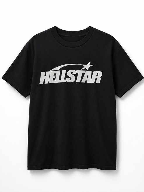 playera hellstar oversize negra, playera hellstar brain flame 240 gsm, playera negra vinilo alta densidad, playera streetwear 100 algodon premium, playera negra gramaje 240, playera hellstar logo estrella, playera heavyweight negra hombre, camisetas oversize de calidad premium, playera negra con vinilo blanco, ropa streetwear oversize hellstar