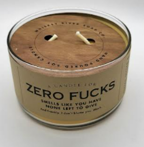 A Candle for Zero Fucks

None to give.

We hear you. You're so over it you can't even. This newly-concocted bad attitude is just what the doctor ordered! Plus, none of us really liked it when you were just a simple, caring, average Joe. So kudos to you! Even though you couldn't give a F. We know. None to give.



Creamsicle Scented