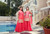 Saffron Color Party Wear