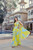 Yellow Print Designer Saree