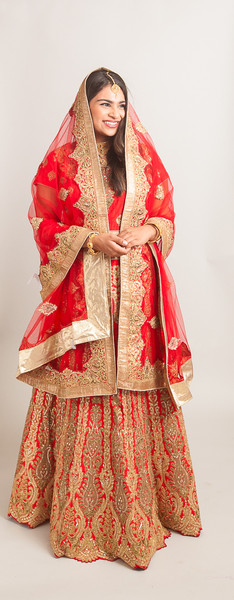 Red bridal lehenga set