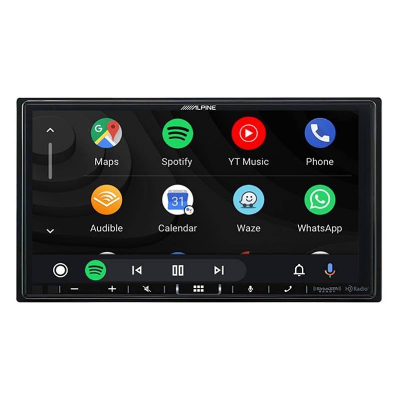 Alpine iLX-407 Shallow Chassis 7-Inch Multimedia Receiver with Apple Carplay  and Android Auto Creative Audio