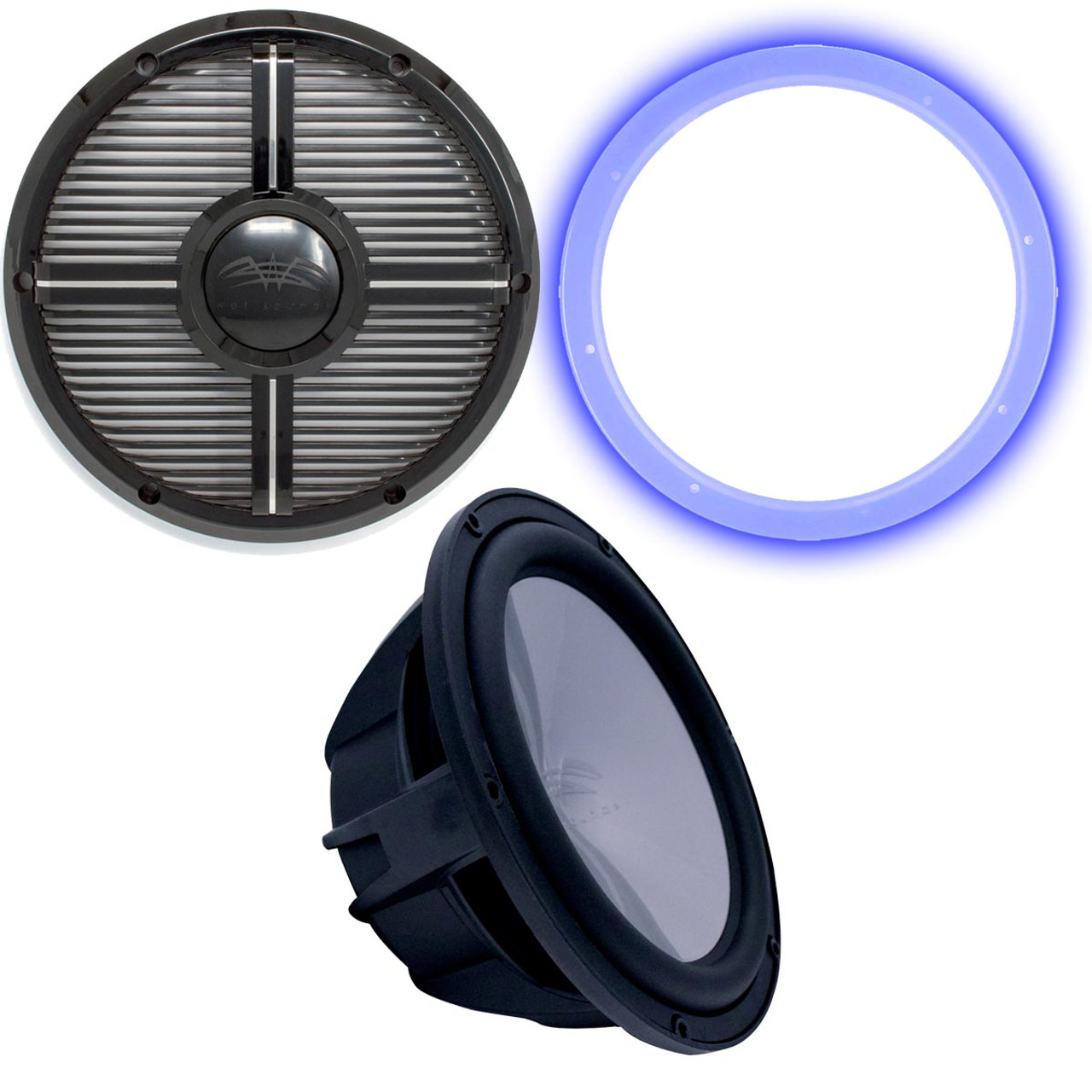 Wet Sounds REVO12 High Power S4B Revo 12" Sub with LED Ring & Grill