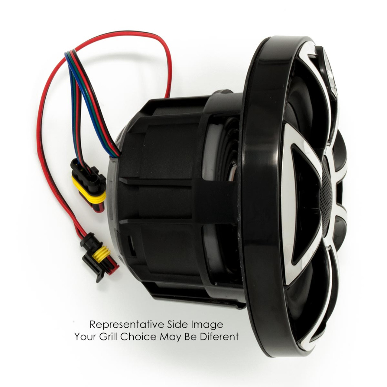 Wet Sounds Revo 6 Xss Silver Open Xs Grille 6 5 Inch Marine Led Coaxial Speakers Pair With Rgb Led Speaker Rings