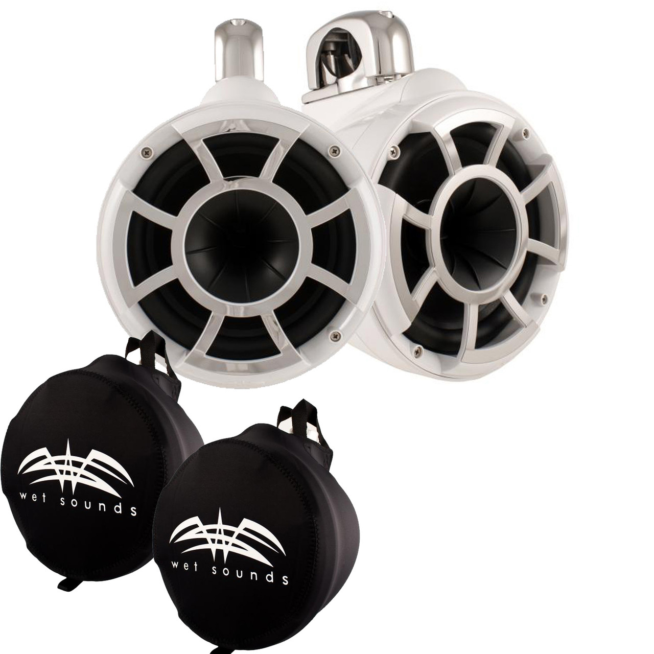 REV 10 HD White Speaker | Wet Sounds Blast LED – Rev 10 LEDスピーカーサウンドの濡れのリングRev 10 Rev 410