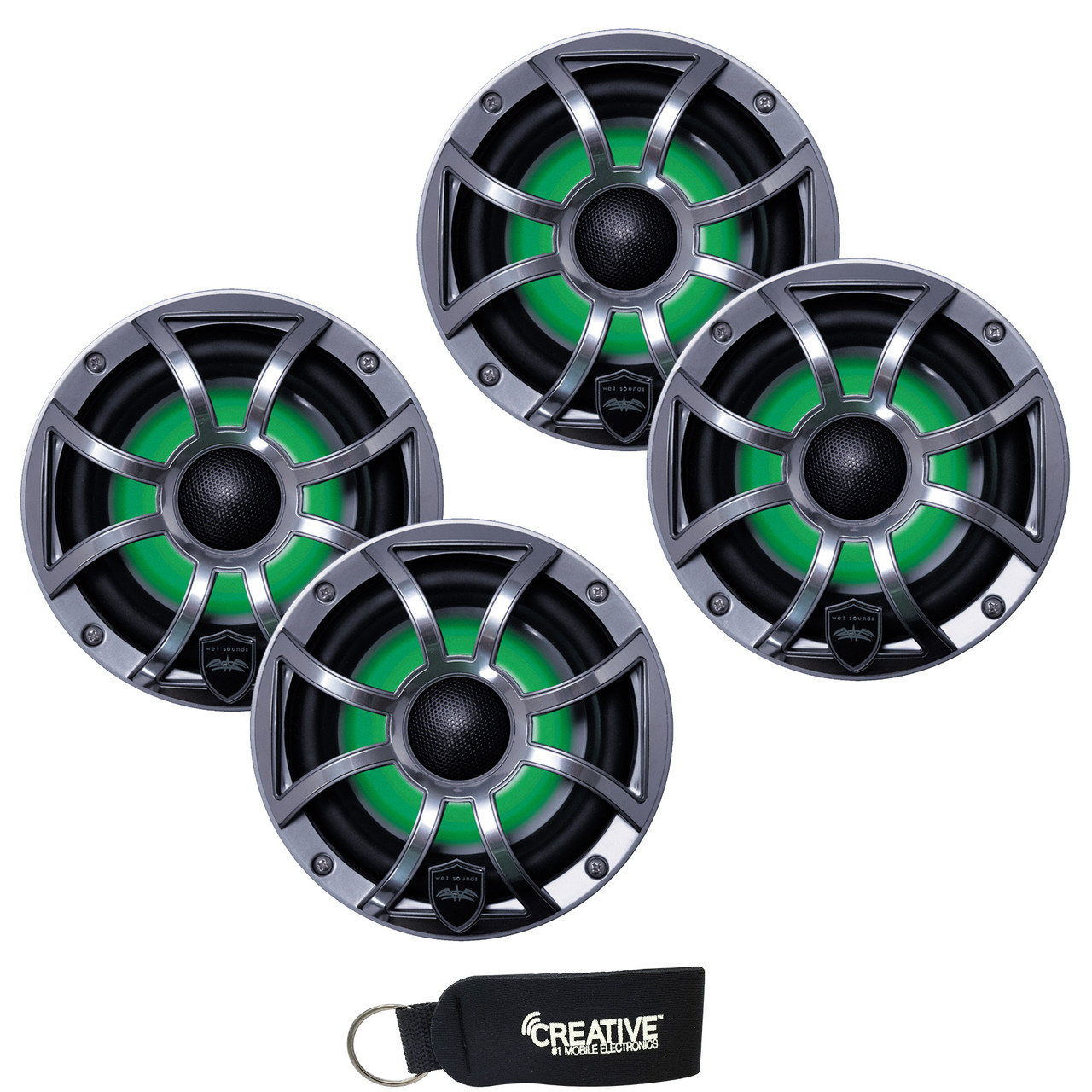 Wet Sounds - Two Pairs Of REVO 6-XSG-SS GunMetal XS/Stainless