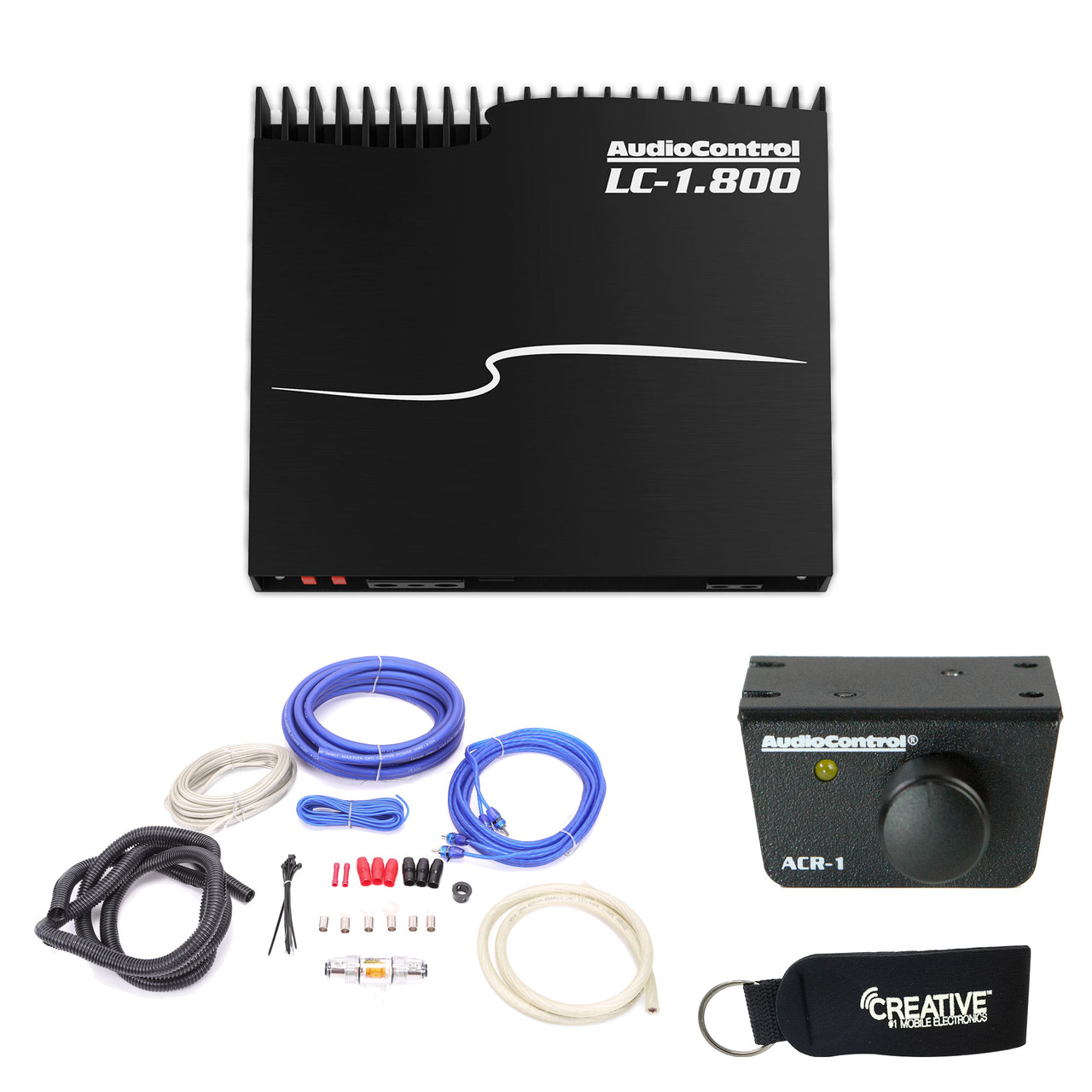 Audiocontrol Lc 1 800 High Power Mono Subwoofer Amplifier With Accubass Acr 1 Dash Remote And Wiring Kit Creative Audio