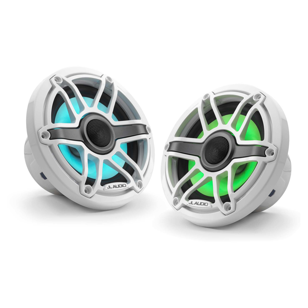 JL Audio 6.5-Inch M6 Marine Coaxial Speaker System, RGB LED, Gloss