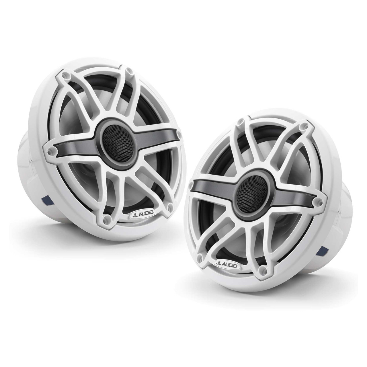 JL Audio 7.7-Inch M6 Marine Coaxial Speaker System, Gloss White