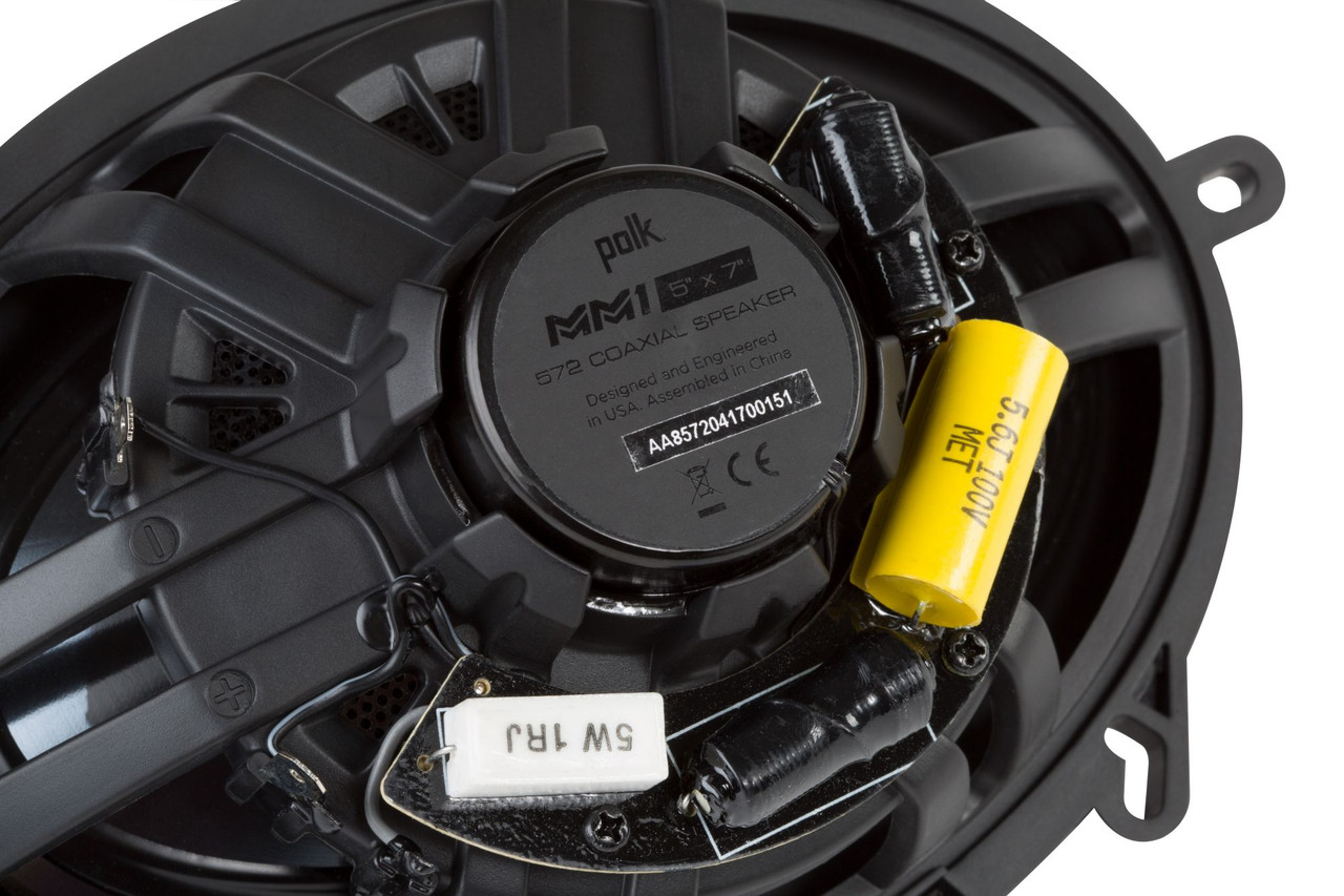 Polk Audio MM652 6.5" 2-Way Marine Speakers - Open Box Pair For Car, Boat, ATV, Motorcycle