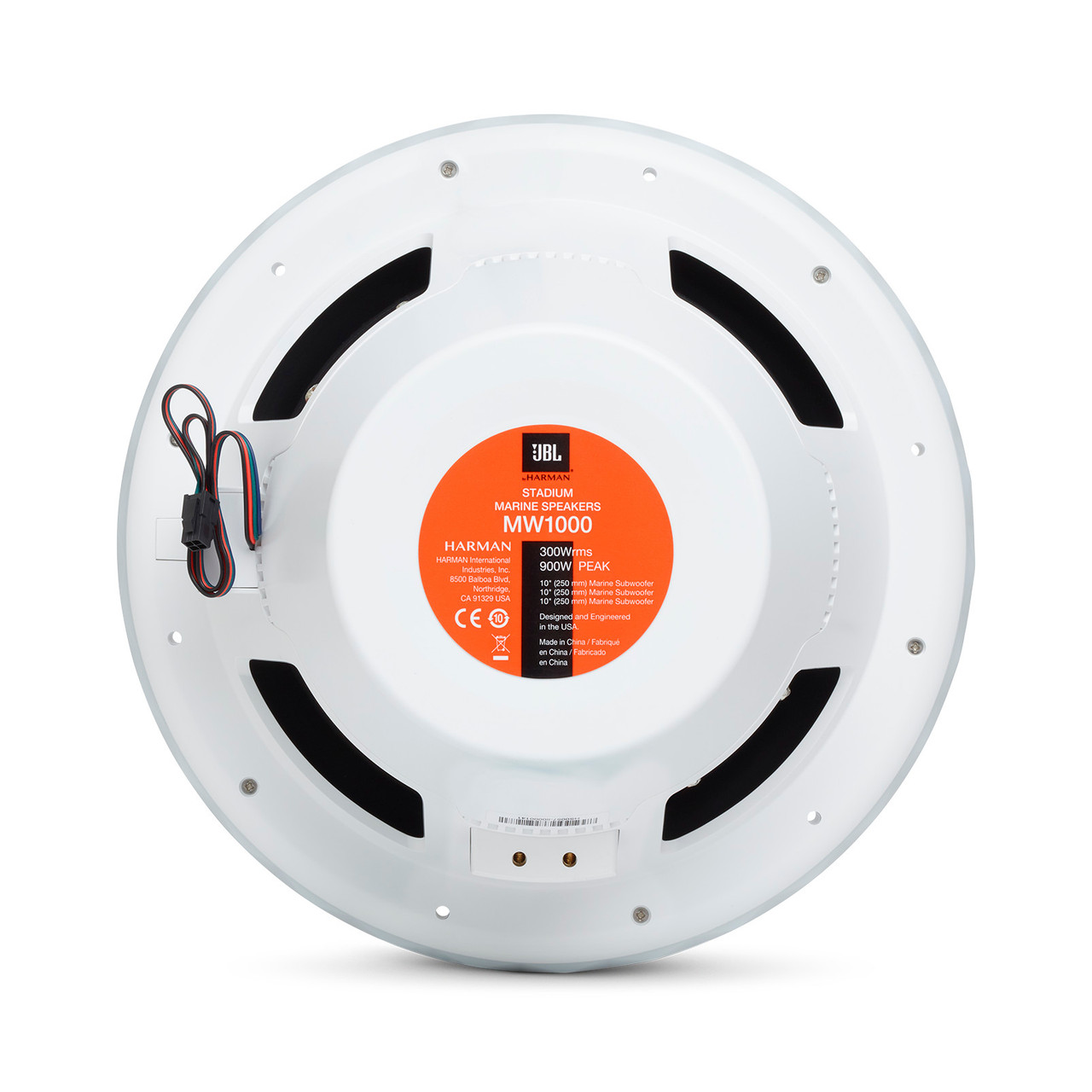 jbl subwoofer orange light