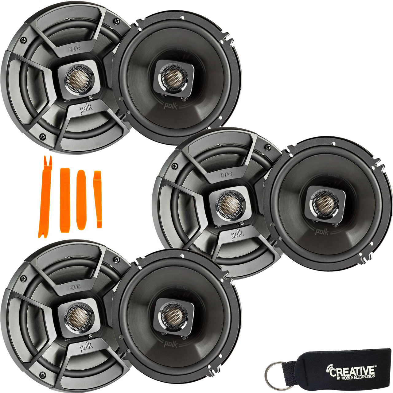 Polk Audio Three Pairs Of DB652 Coaxial Speakers Marine