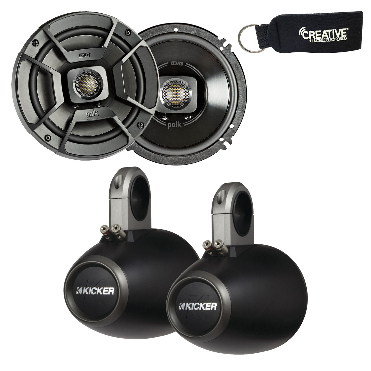 Polk Audio Marine Wake Tower Package with DB652 6.5