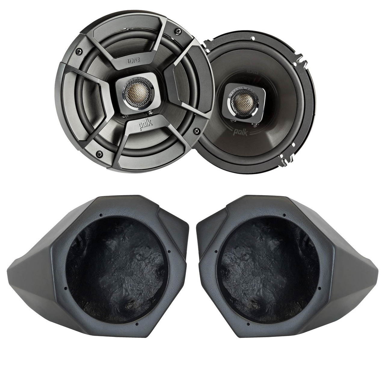 SSV Works For X3-F65U Can-Am X3 Front Kick Pods + Polk DB652 6.5
