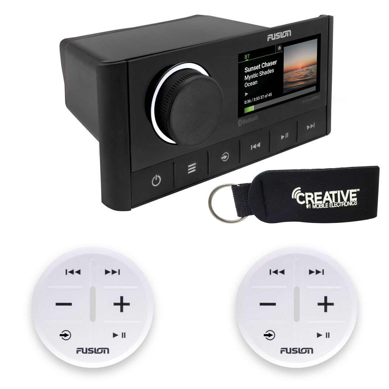 Fusion MS-RA670 Apollo Marine Entertainment System With Two