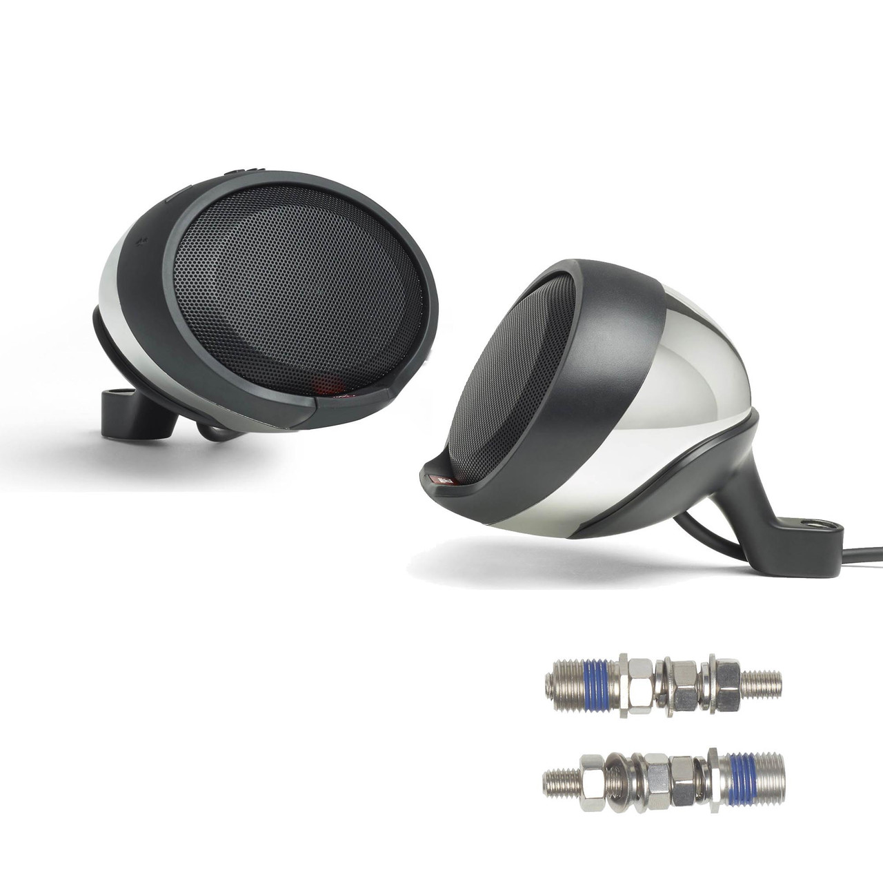 JBL CRUISE PWSSPKCRUISECHAM Chrome Waterproof Bluetooth Handlebar Speaker Kit 8MM Bolt Kit -