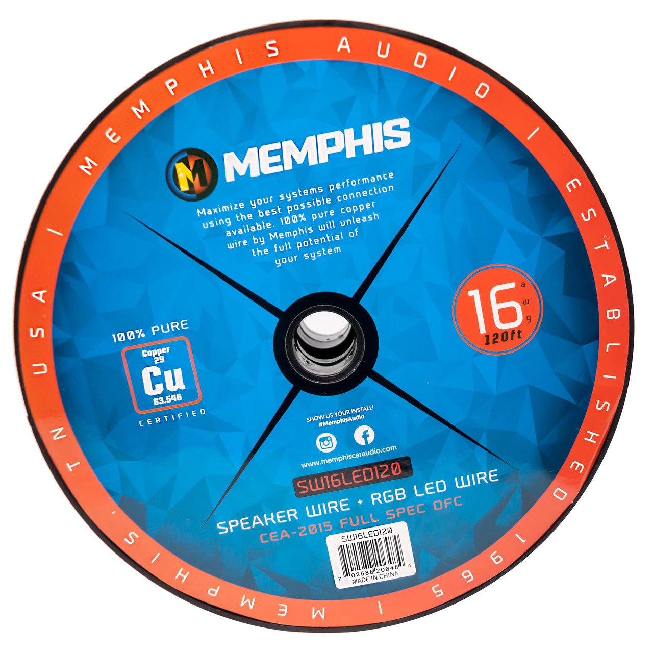 Memphis Audio SW16LED120 6-Conductor Multifunction Cable - 16AWG