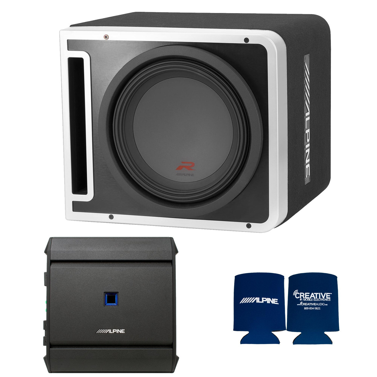 alpine loaded subwoofer boxes