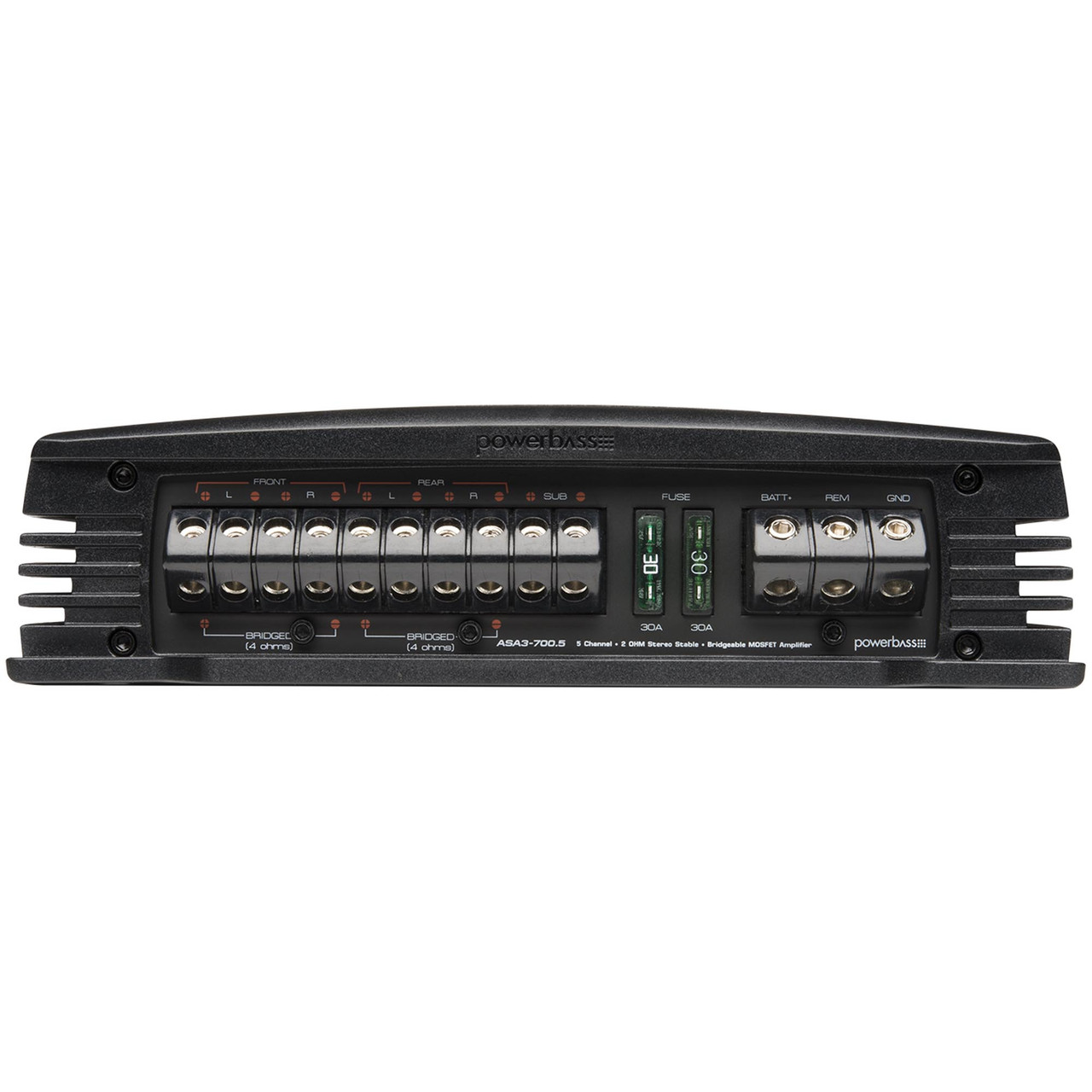PowerBass ASA3700.5 100 Watt x 4 + 400 Watt x 1 2Ohm Amplifier